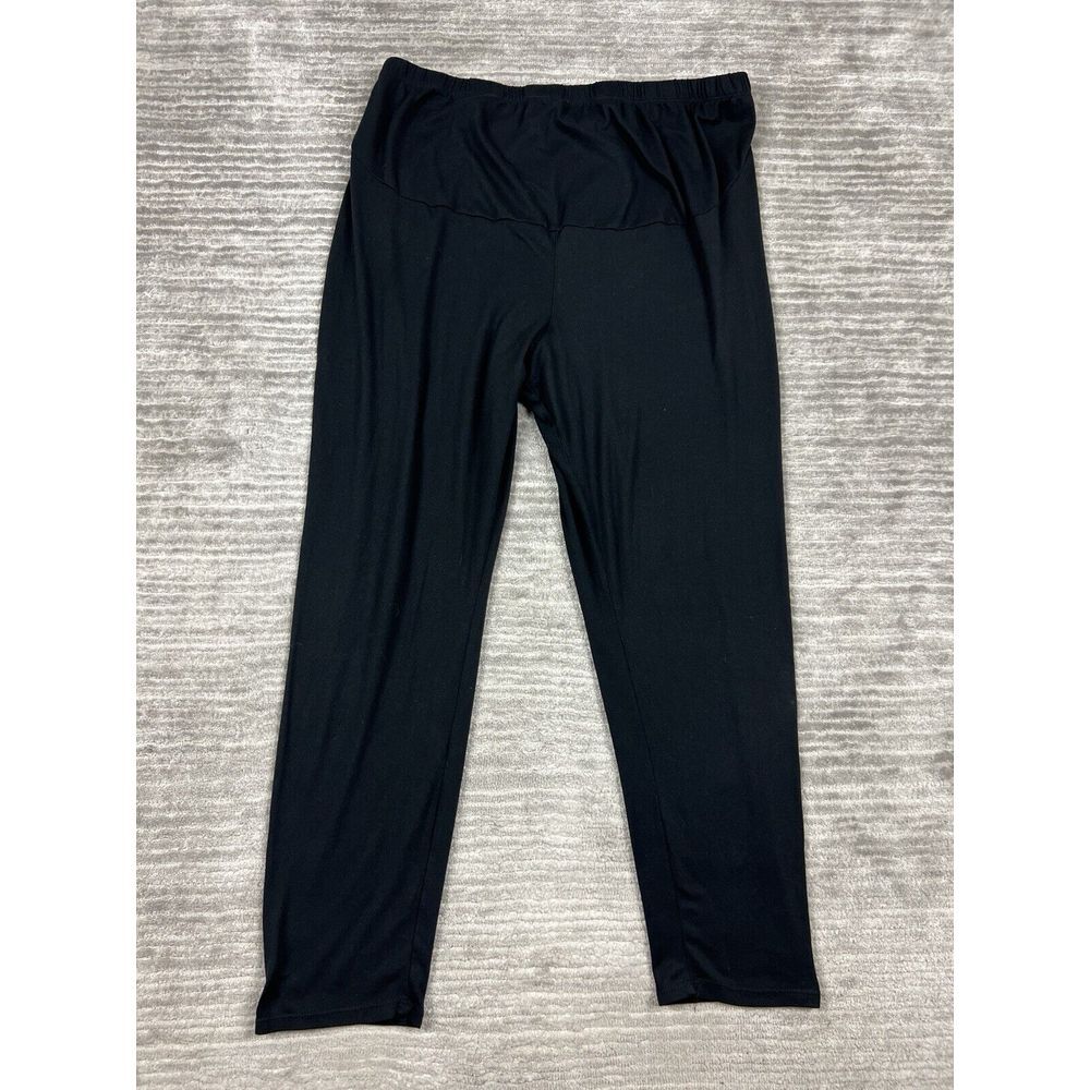 Hybrid & Company Leggings Womens 1X Black Made in USA Athleisure